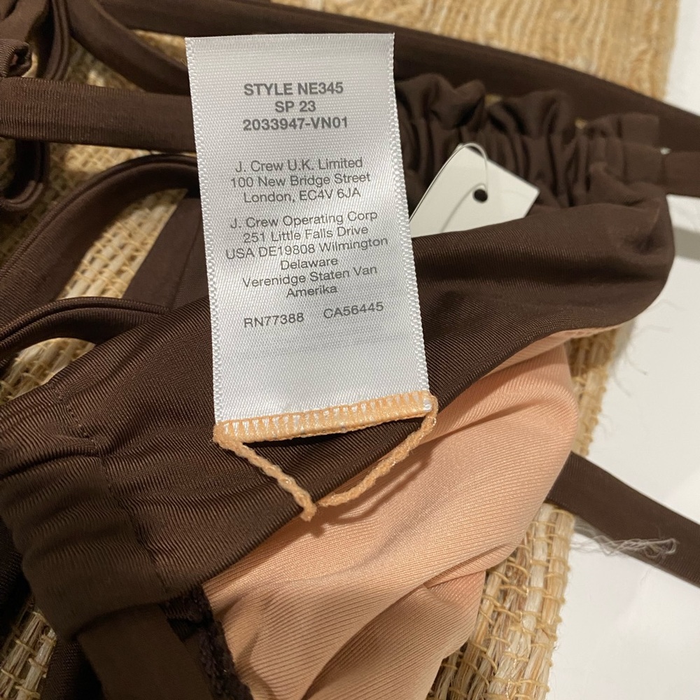 Madewell Second Wave Ruched String Bikini Top Siz… - image 8